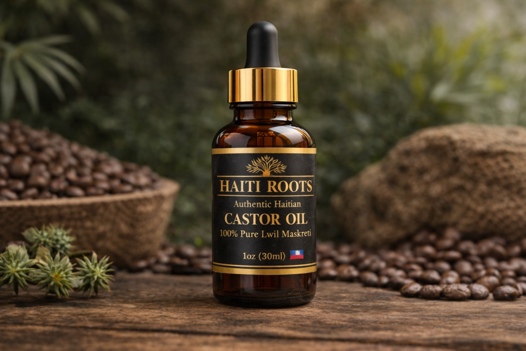 Haiti Roots Castor Oil / Lwil Maskreti (1oz)