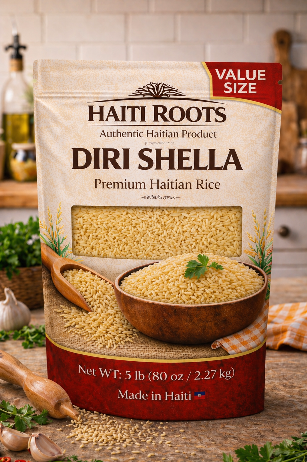 Diri Shella – Premium Haitian Rice (5 lb Value Size)