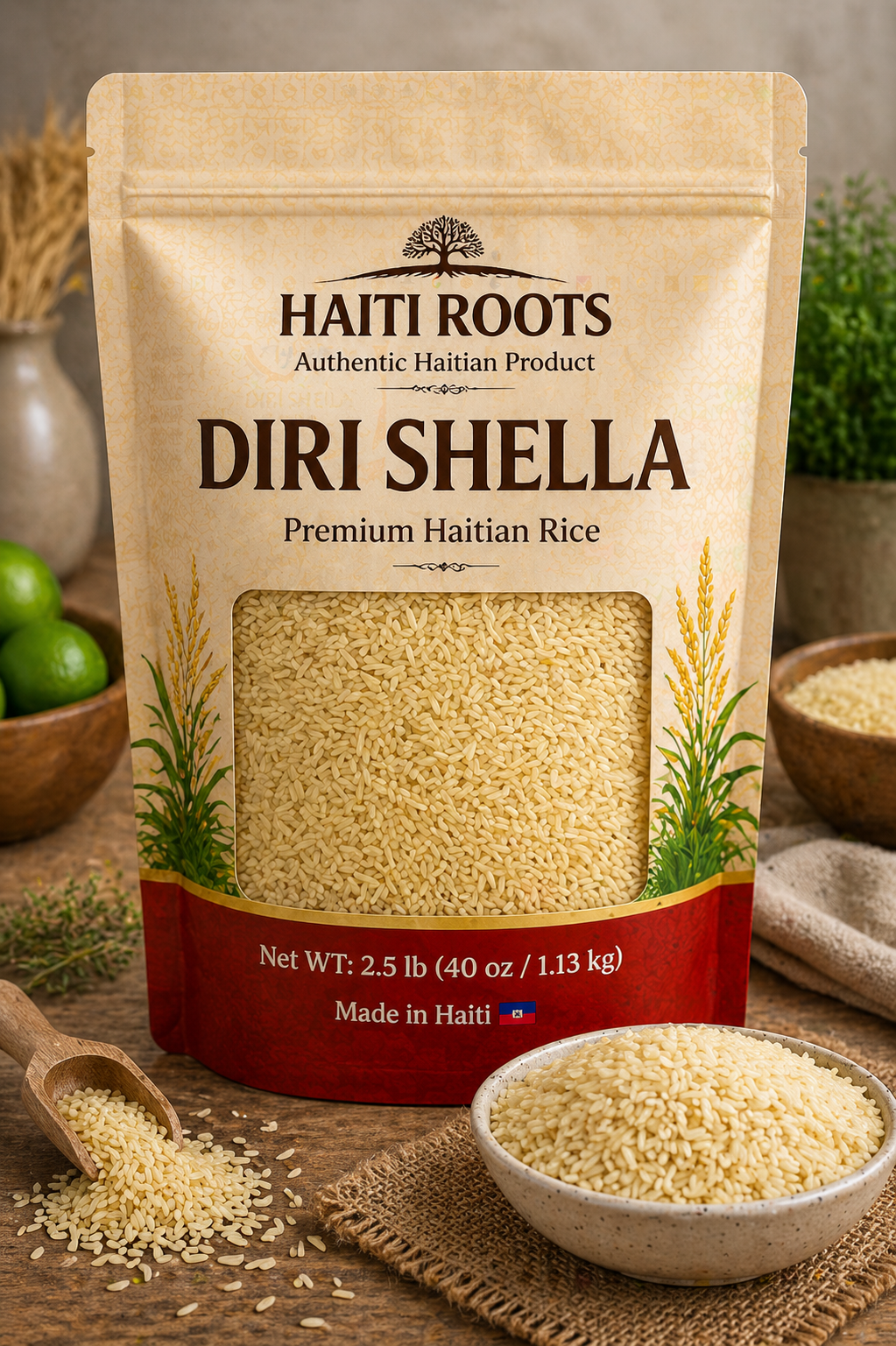 Diri Shella – Premium Haitian Rice (2.5 lb)