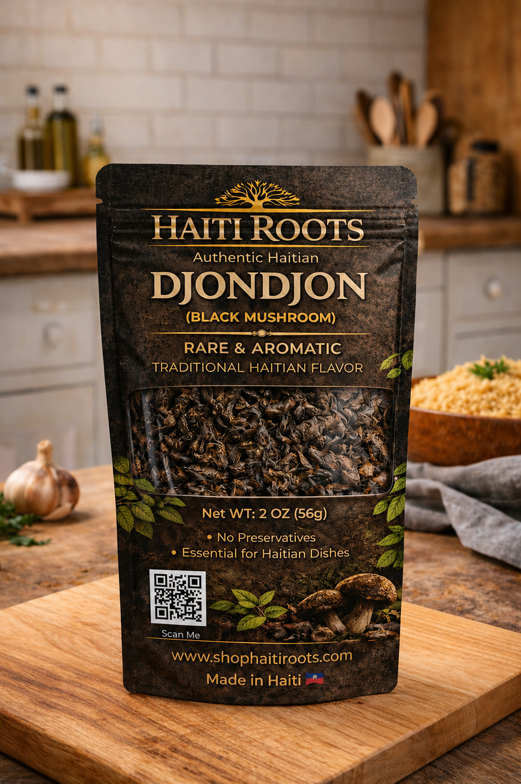 Djondjon – Premium Haitian Black Mushroom 56g(2oz)